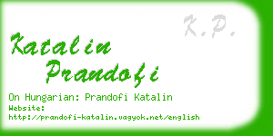 katalin prandofi business card